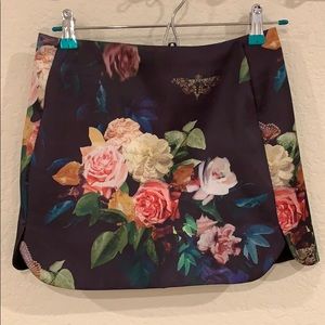 Topshop. Flower skirt. Ted Baker inspired.